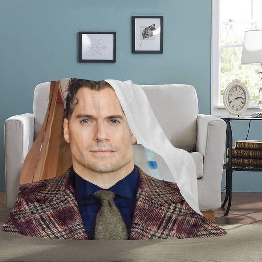 Henry Cavill Blanket Fleece Travelling Super Hero Birthday Gifts Mothers Fathers Day