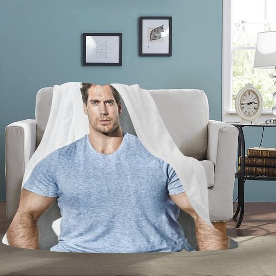 Henry Cavill Blanket Fleece Travelling Super Hero Birthday Gifts Mothers Fathers Day