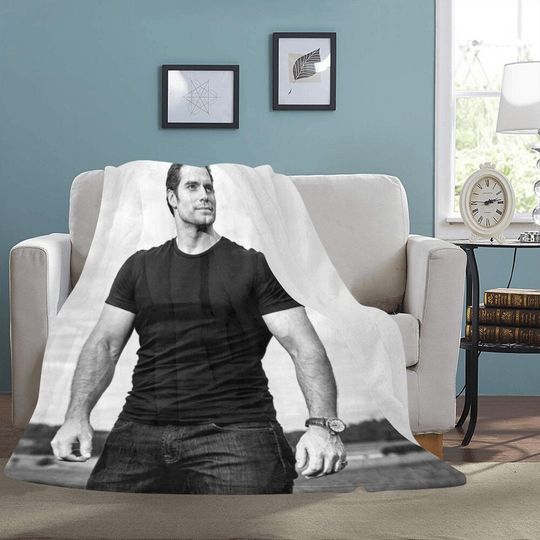 HUGE BEST BRICE Henry Cavill Blanket Fleece Travelling Super Hero Birthday Gifts Mothers Fathers Day