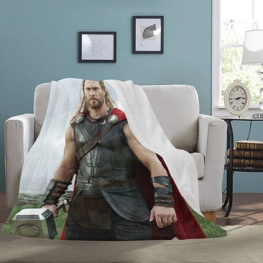 HUGE  Thor Blanket Fleece Travelling Avengers Super Hero Birthday Gifts Anniversary Home Decoration Travelling