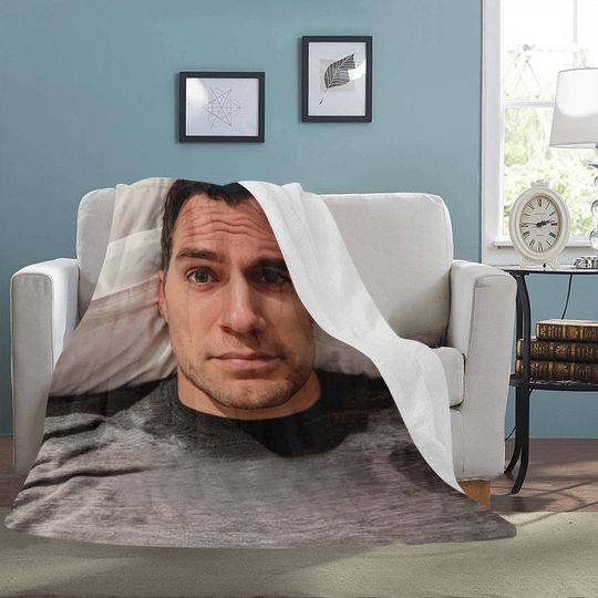 Henry Cavill Blanket Fleece Travelling Super Hero Birthday Gifts Mothers Fathers Day