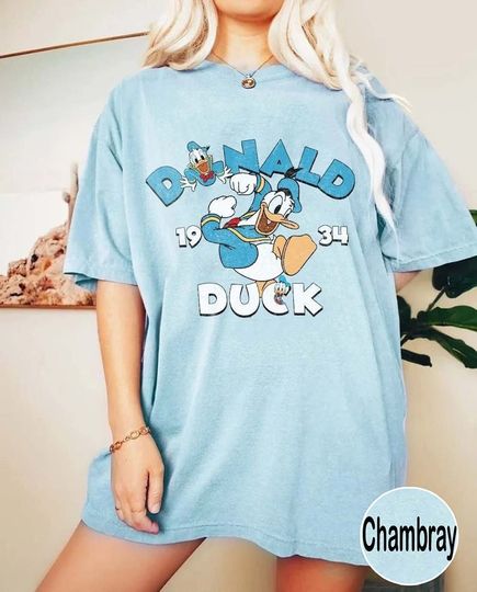 Vintage Donald Duck est 1934 Shirt, Donald Graphic Tee, Disney Trip Shirt, Disneyland Shirt, Disney Vacation Shirt