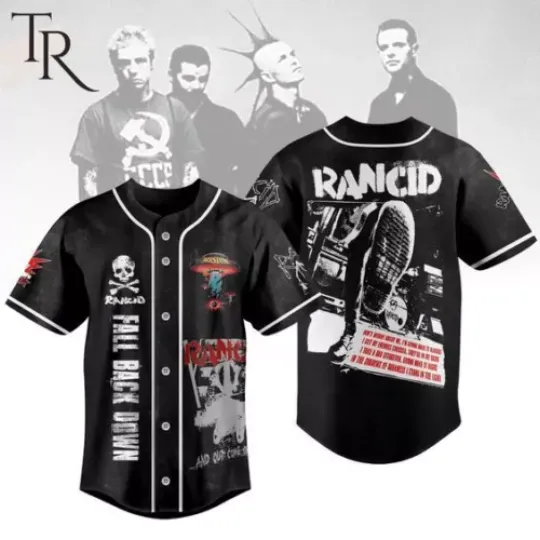 Personalized! Fall Back Down Rancid Jersey Shirt | Comfortable Summer Cosume | Unisex | Multi-size