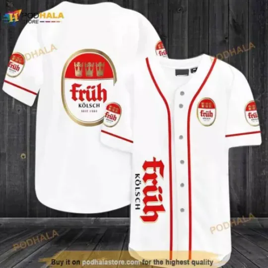 Personalized! Fruh Kolsch 3D Jersey Shirt  | Comfortable Summer Cosume | Unisex | Multi-size