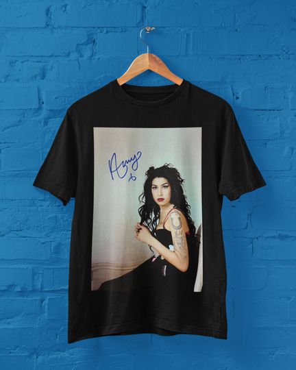 Amy Winehouse Autograph Shirt #2 | Signed Amy Poster | Vintage Winehouse Photo