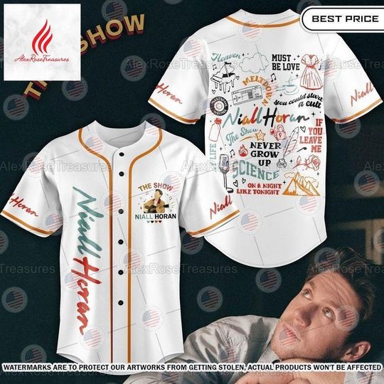 Custom Niall Horan Baseball Jersey, The Show Niall Horan 2024 Shirt Short Sleeve Sports Tee for Men, Women, Kids