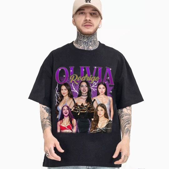 Olivia Rodrigo 90s Vintage Shirt, Retro OR Shirt Short Sleeve Sports Tee for Men, Women, Kids