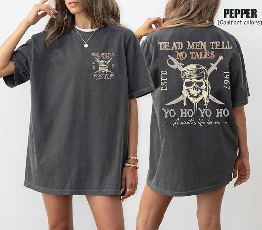 Disney Retro 90s Pirates Of The Caribbean Shirt, Vintage Dead Men Tell No Tales Shirt, Yo Ho a Pirates Life, Mickey Caribbean Shirt