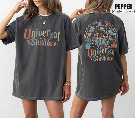 Vintage Universal Studios Disneyland Comfort Colors Shirt, Kids Disney Shirt, Universal Studios Family Shirts, Disney Trip Vacation 2024