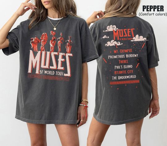 Vintage 2-Sided Disney Hercules Shirt, Retro The Muses 97 World Tour Shirt, Mt Olympus Underworld Atlantis Shirt, The Muses Hercules Shirt