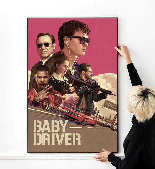 Baby Driver Movie Poster High Quality Print Photo Wall Art Canvas Cloth Poster