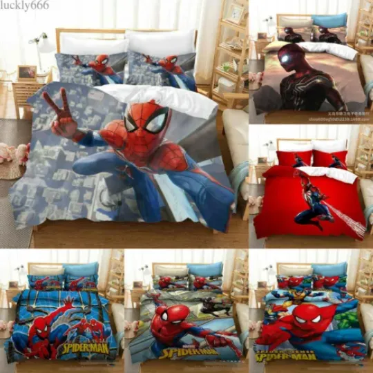 Marvel Spider-Man Bedding Set, 3 piece of set, Superhero Soft and Comfortable Bedding Set, Best Gift For Kids, All Size Available