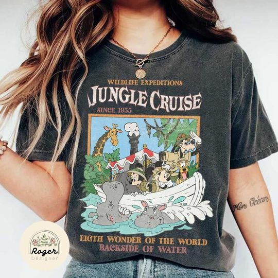 Disney Jungle Cruise Ride Mickey & friends Shirt, Retro Jungle Cruise Shirt