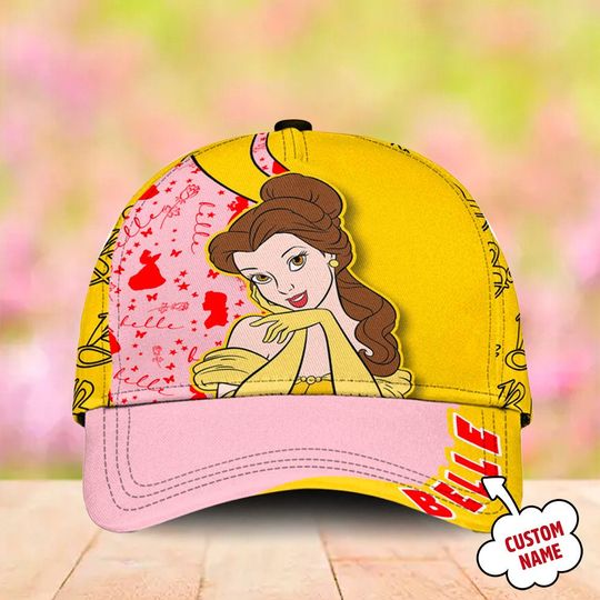 Princess And The Beast Classic Cap, Romantic Lover Story Animated Movie Character Baseball Cap