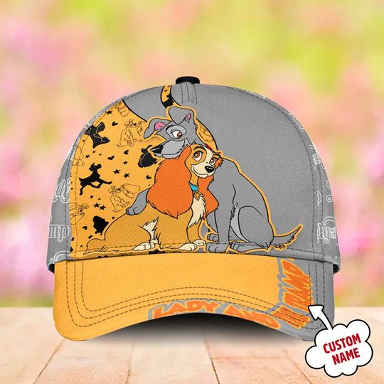 Love And Sacrifice Character Yellow Grey Classic Cap, Romantic Dog Love Story Animated Movie Character