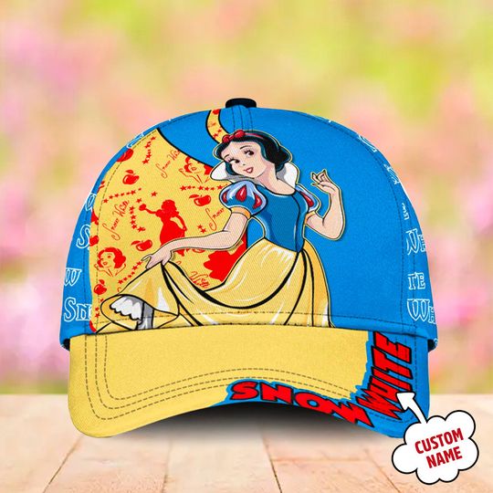 Princess And Little Men With Magical Powers Classic Cap, Animated Movie Character Baseball Cap