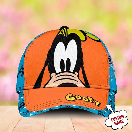 Clumsy Silly Dog Mouse Friend Classic Cap, Animated Movie Character Baseball Cap