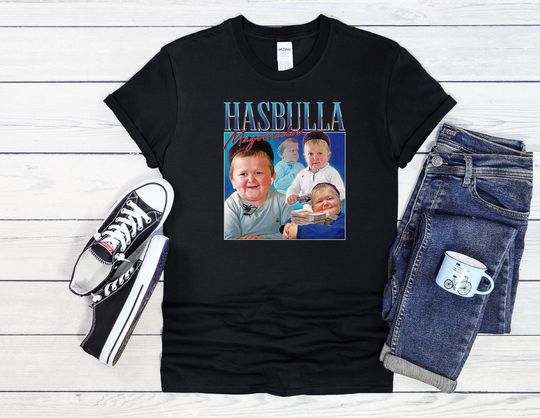 Discover Hasbulla Magomedov Homage T Shirt For Men, Women Unisex Baggy Boyfriend Jute Shopper