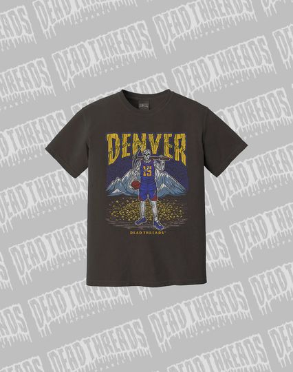 Discover DENVER BASKETBALL T-SHIRT, UNISEX T-SHIRT, Cotton Short Sleeve T-Shirt For Summer, Baseketball Lover Gift