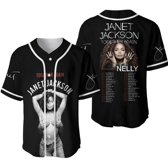 Janet Jackson Together Again Tour 2024 Baseball Jersey