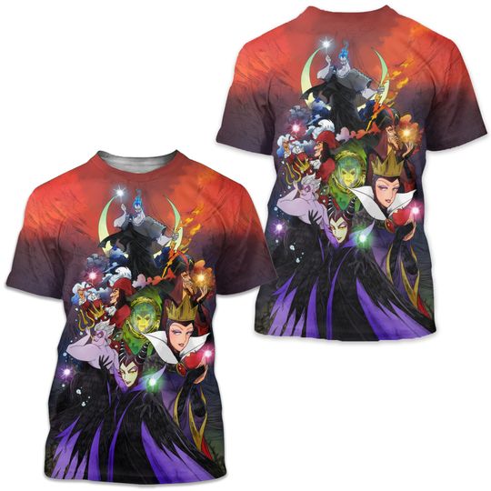 Maleficent Villains Disney Shirt, Disney 3D Printed Shirt