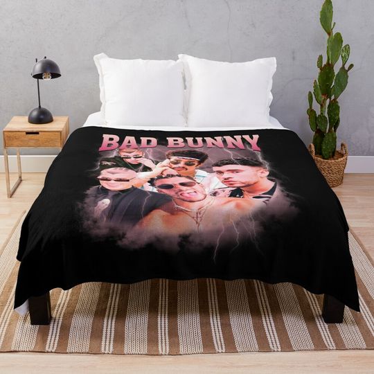 Bad Bunny  Soft to Touch Cozy Blanket, Comfortable Blanket for Men, Women, Kids, Trending Tour Merch