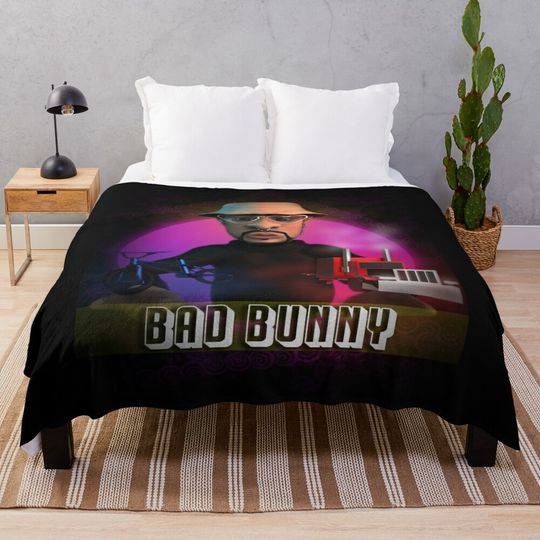 Bad bunny Soft Throw Blanket, Comfortable Blanket for Men, Women, Kids, Trending Tour Merch