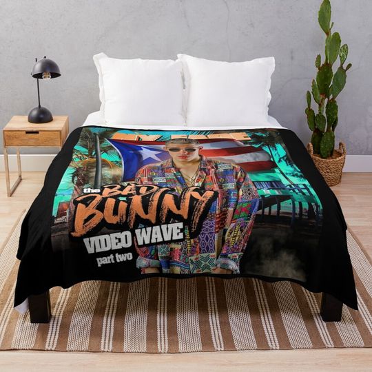 Bad bunny Soft Throw Blanket, Comfortable Blanket for Men, Women, Kids, Trending Fashion