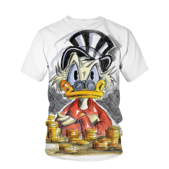 Disney 3D T-Shirts, Donald Duck Cartoon Anime 3D Shirt, Streetwear Men Women Fashion Oversized T Shirt Kids Boys Girls Tees Tops Short Sleeve