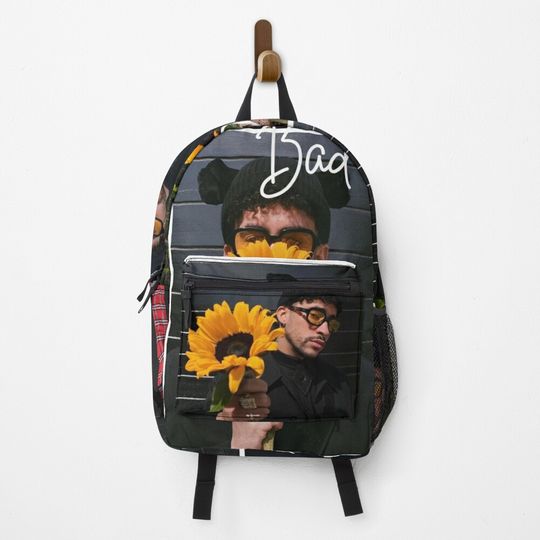Bad Bunny Sunflower Backpack For Kids and Adults, Adjustable Shoulder Straps, Trending Street Styles