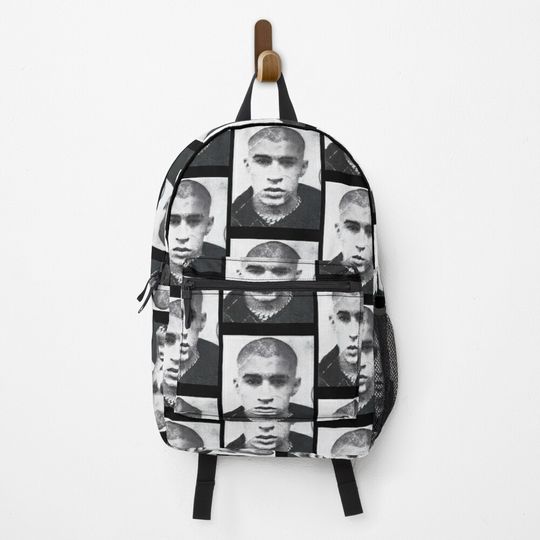 Bad Bunny Mugshot Backpack For Kids and Adults, Adjustable Shoulder Straps, Trending Street Styles