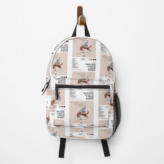Bad Bunny Album Nadie Sabe Backpack For Kids and Adults, Adjustable Shoulder Straps, Trending Street Styles