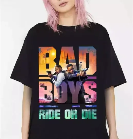 Discover Bad Boys Ride Or Die Movie Fan T Shirt, Bad Boys t-shirt unisex t-shirt graphic t-shirt multiple colors