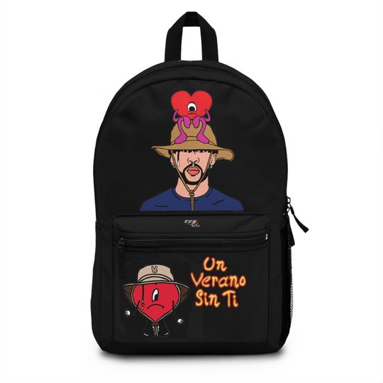 Bad Bunny Lightweight and Waterproof Backpack, Adjustable Shoulder Straps Backpack, Backpack For Kids and Adults, Trending Street Fashion