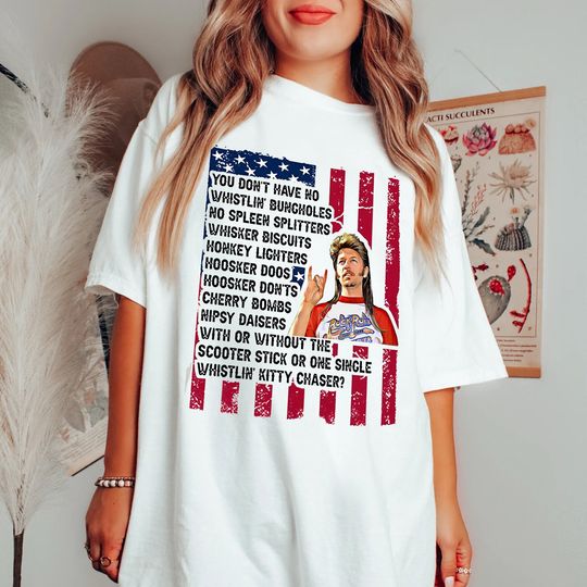 Independence Joe Dirt Merica July 4th Shirt, Casual Short Sleeve Tee, Trending Street Fashion