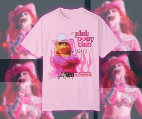 Pink Pony Club Shirt Chappell Roan Shirt Miss Piggy Muppets Unisex Shirt Midwest Princess Shirt Chappell Roan