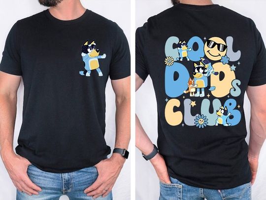 BlueyDad Cool Dad Club Shirt, Bandit Cool Dad Club T-Shirt, BlueyDad Bandit Shirt, Dad Birthday Gift Shirt, Dad BlueyDad Shirt, BlueyDad Family Shirts