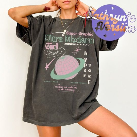 Chappell Roan Shirt | Super Graphic Ultra Modern Girl T-Shirt | Oversized Tee Midwest Princess Tour Merch