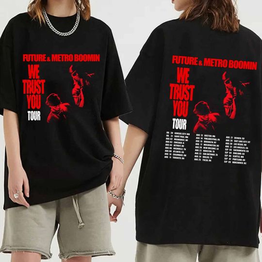 Future and Metro Boomin - We Don't Trust You 2024 Tour Double Sided Shirt, Casual Two Sides Short Sleeve Shirt, Music Men Clothing, Music Shirt For Fans