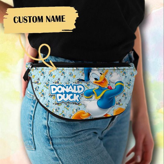 Personalize Talking Duck Fanny Pack Animated Movie Summer Trip Crossbag Trending Street Fashion