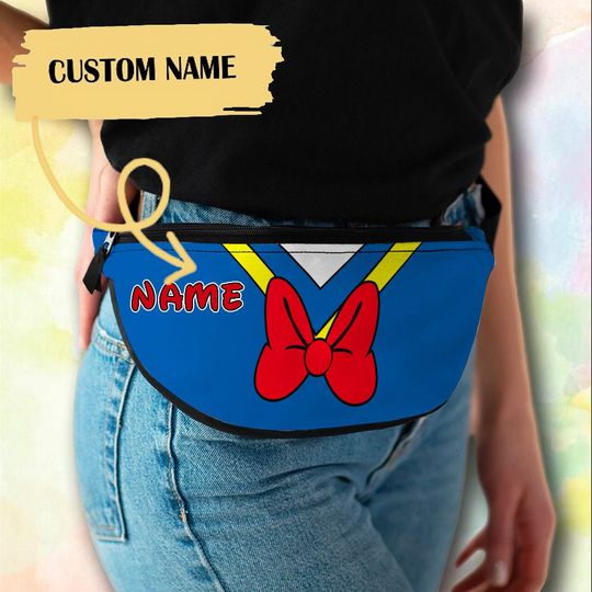 Personalize Mouse And Friend Fanny Pack Trendy Crossbag, Summer Trip Bag, Gift For Men And Women
