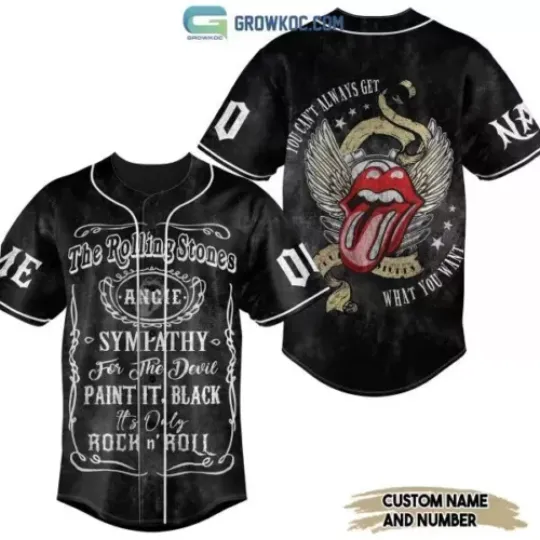 -The Rolling Stones Hackney Diamonds Tours 2024 Baseball Jersey