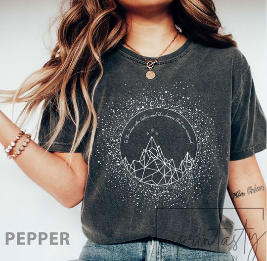 Original Design- SJM merch Gold print Velaris t-shirt, to the stars who listen shirt, SJM merch, A court of Thorns and ROSES