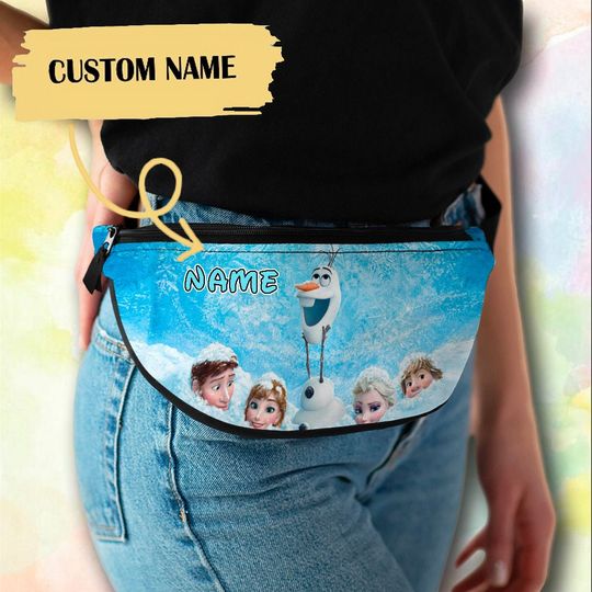 Personalize Iced Kingdom Fanny Pack, Custom Name Fanny Bag Trendy Crossbag, Summer Trip Bag, Gift For Men And Women