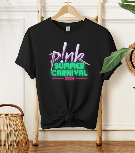 Pink Tour Tshirt, Concert Shirt for the Summer Carnival Tour 2024 T-Shirt, Casual Cotton Short Sleeve T-shirt, Music Shirt for Fans, Music Men Summer Clothing