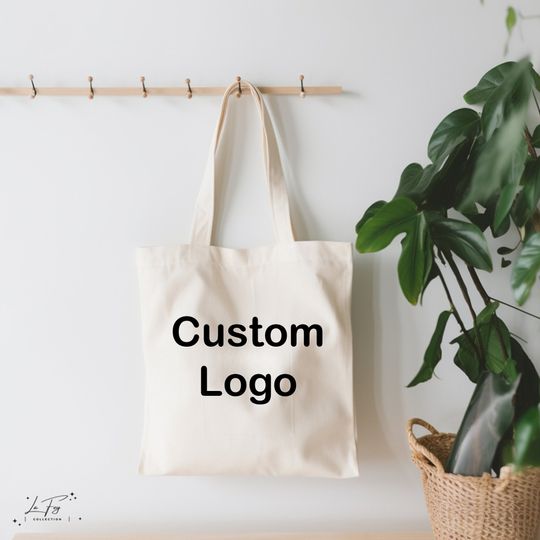 Custom Logo Tote Bags, Custom Business Bags, Business Logo Bags, Custom Wedding Logo Bags, Custom Print Totes, Promotional Tote Bag