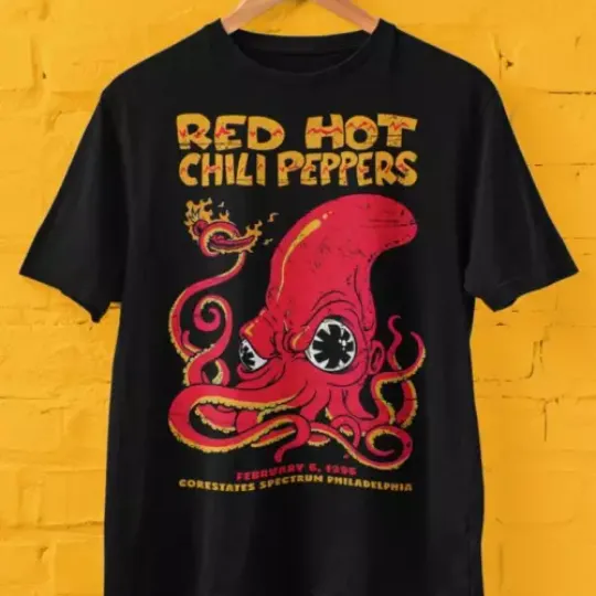 Red Hot Chili Peppers T Shirt, rock band t-shirt, iconic band, gift for fan