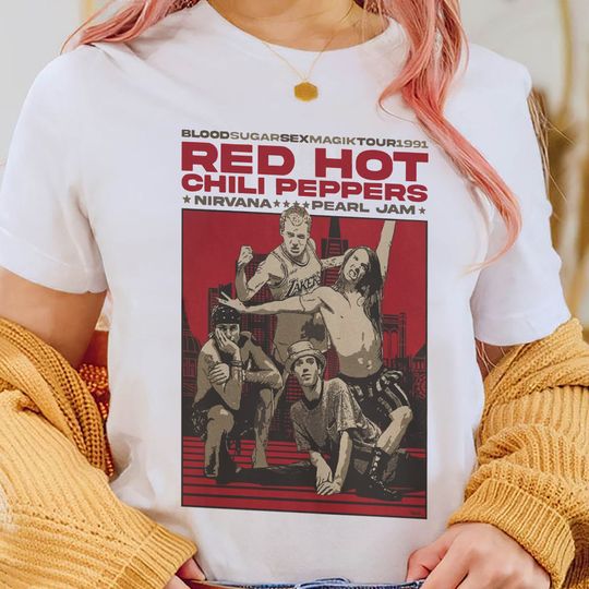 Red Hot Chili Peppers, Band Tee, Vintage Band Tee, Red Hot Chili Peppers Concert Tshirt, Graphic Shirt