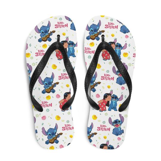 Lil Hawaiian girl and blue friend Flip Flops, Outdoor slippers, Comfort Beach slippers, Pool shoes, Summer slippers, outside slippers, beachwear
