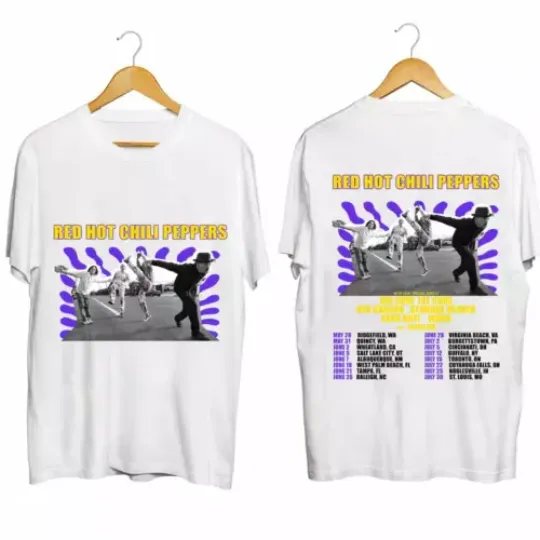 Red Hot Chili Peppers Tour 2024 Shirt, Red Hot Chili Peppers Band Shirt Trending Street Fashion